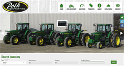Desktop Screenshot of polkequipmentinc.com