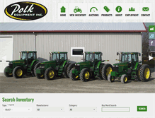 Tablet Screenshot of polkequipmentinc.com